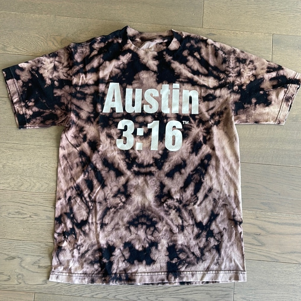 AUSTIN ☠️ 3:16 W.W.E. (AUTHENTIC) Throwback Style Hand Bleach Dyed